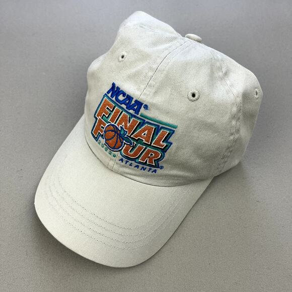 Vintage NCAA Final Four Hat Cap Strapback Cream College Basketball 2002 Atlanta - Picture 1 of 7